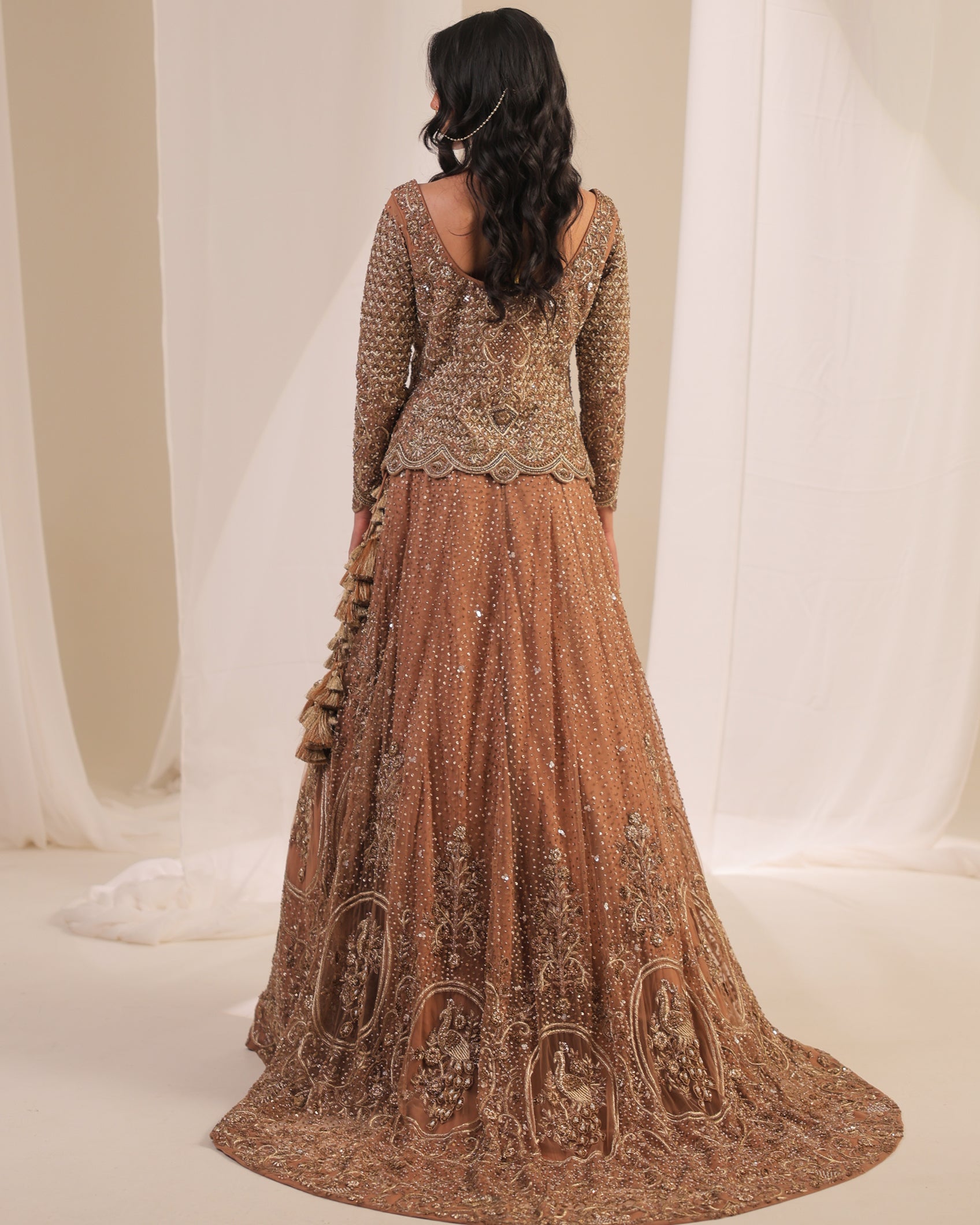 Old Soul Copper Gold Zardoz Lehenga