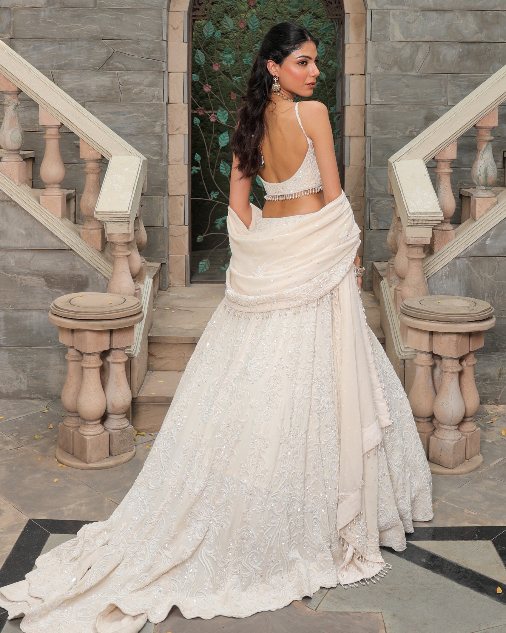 Vanilla Moon Anchor Pearl Lehenga