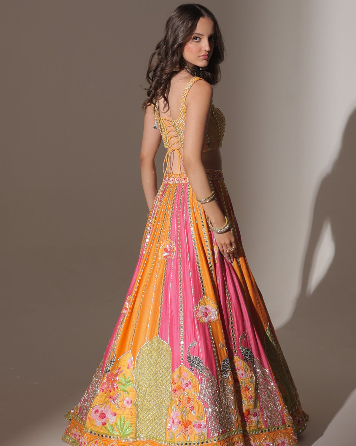 Main Character Multicolour Mirror Lehenga