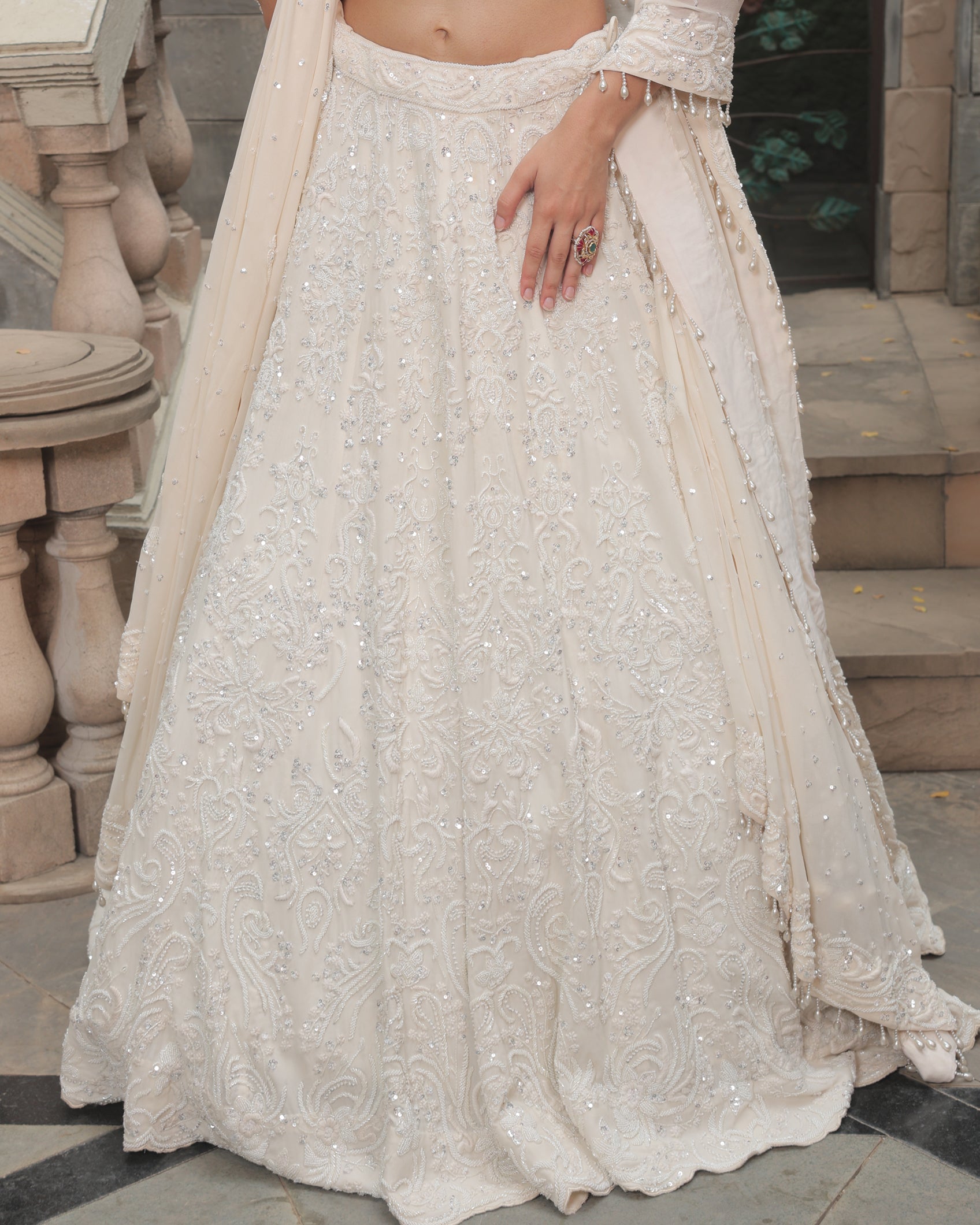 Vanilla Moon Anchor Pearl Lehenga