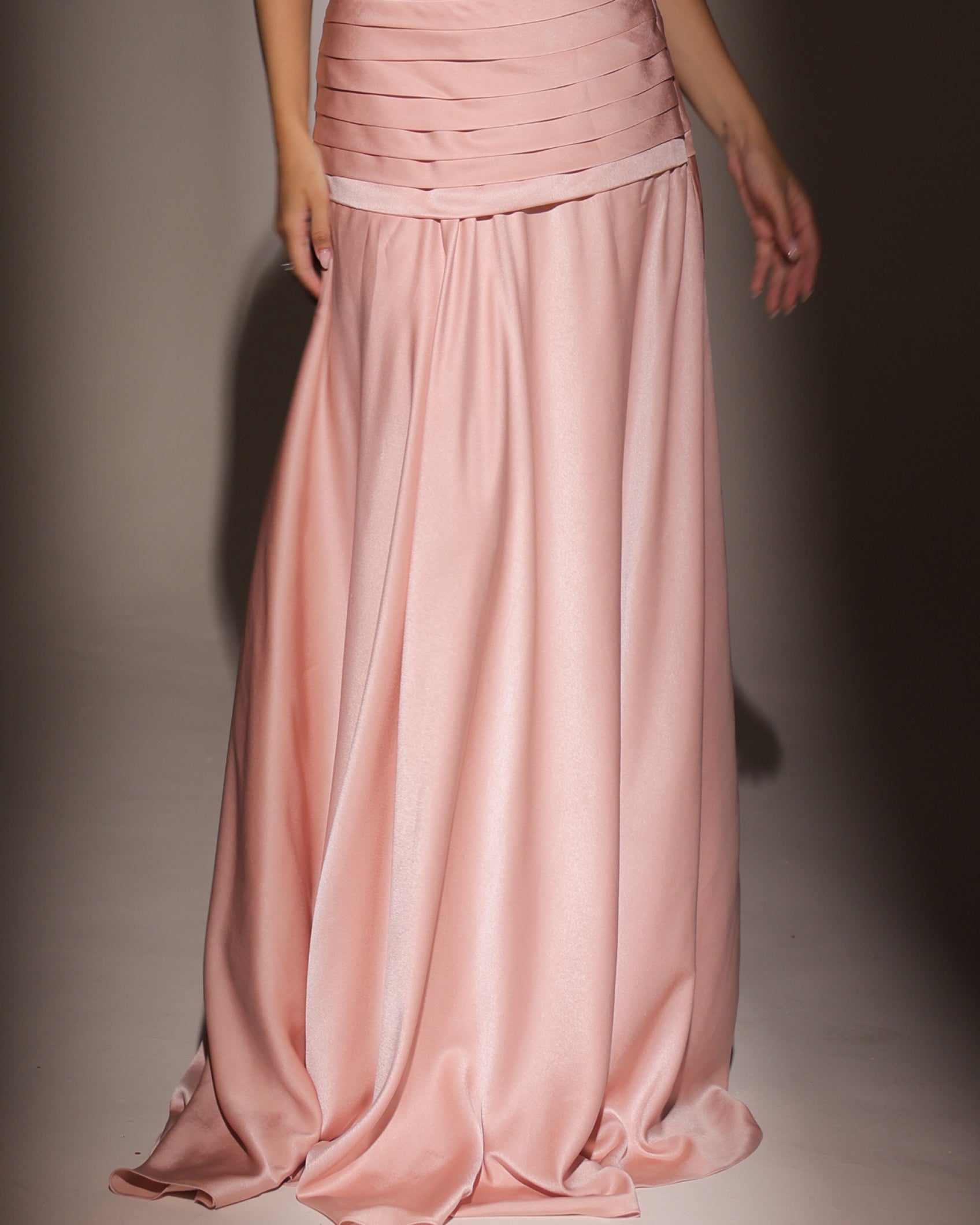 Petal Pop Blush Drape Skirt Set