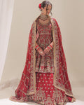 Forever Eden Deep Crimson Zardoz Lehenga