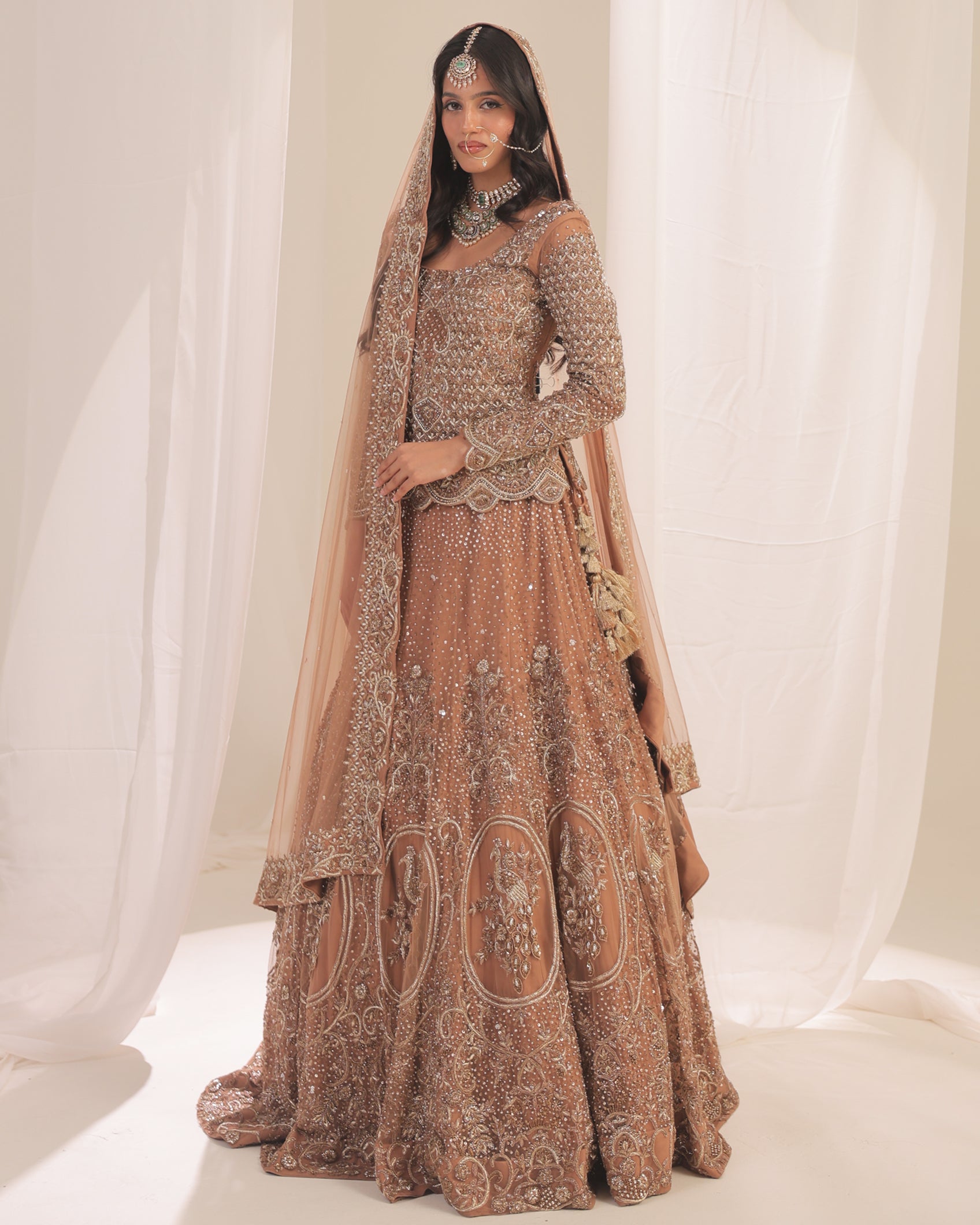 Old Soul Copper Gold Zardoz Lehenga