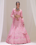 Love Song Rose Pink Katdana Lehenga