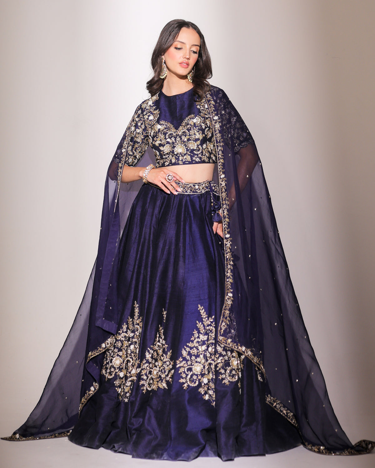 Dream Girl Royal Blue Zardoz Lehenga