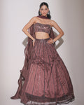 Twirl Girl Dusty Wine Lehenga
